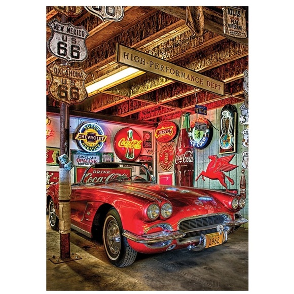 Puzzle World's Smallest Classic Car 1000 Piece Tin Box 11.7x16.50 in New Sealed - Picture 2 of 16